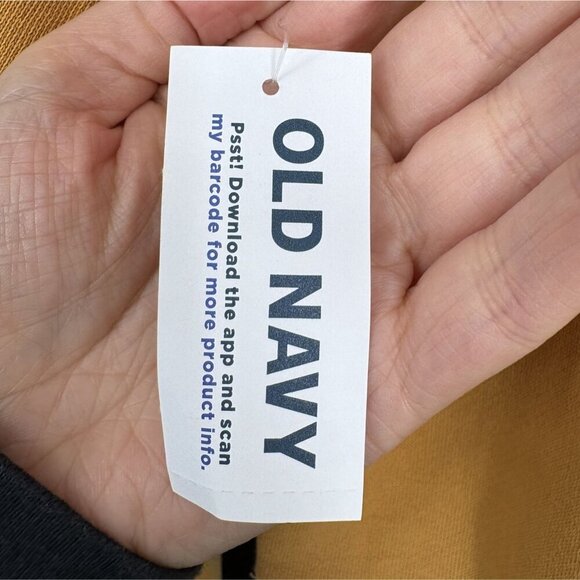 NWT Old Navy Women's Christian Graphic Sweatshirt S Mustard Yellow He Has A Plan - Picture 4 of 10